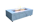 Elementi Carrara Bulgaria black Porcelain & Metal Frame Fire Table 
