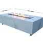 Elementi Carrara Bulgaria black Porcelain & Metal Frame Fire Table 