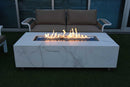 Elementi Carrara Bulgaria black Porcelain & Metal Frame Fire Table 