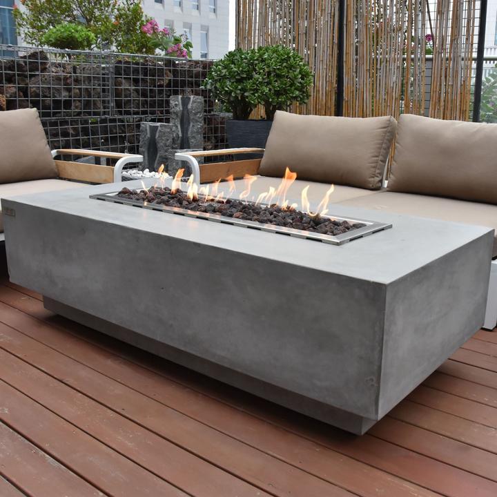Products Elementi Granville Cast Concrete Fire Table