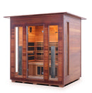 Enlighten Sauna Diamond 4 Person Infrared/Traditional Sauna - H-17378 - PrimeFair