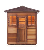 Enlighten Sauna MoonLight 4 Person Outdoor/Indoor Dry Traditional Sauna - T-16378 - PrimeFair