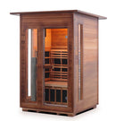 Enlighten Sauna Rustic 2 Person Outdoor/Indoor Full Spectrum Infrared Sauna - 17376 - PrimeFair