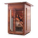 Enlighten Sauna Rustic 2 Person Outdoor/Indoor Full Spectrum Infrared Sauna - 17376 - PrimeFair