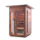 Enlighten Sauna Rustic 2 Person Outdoor/Indoor Full Spectrum Infrared Sauna - 17376 - PrimeFair