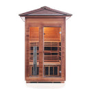 Enlighten Sauna Rustic 2 Person Outdoor/Indoor Full Spectrum Infrared Sauna - 17376 - PrimeFair