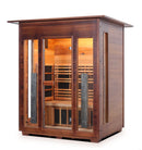 Enlighten Sauna Rustic 3 Person Outdoor/Indoor Full Spectrum Infrared Sauna - 17377 - PrimeFair