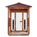 Enlighten Sauna Rustic 3 Person Outdoor/Indoor Full Spectrum Infrared Sauna - 17377 - PrimeFair