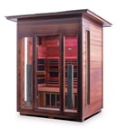 Enlighten Sauna Rustic 3 Person Outdoor/Indoor Full Spectrum Infrared Sauna - 17377 - PrimeFair