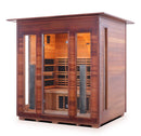 Enlighten Sauna Rustic 4 Person Outdoor/Indoor Full Spectrum Infrared Sauna - 17378 - PrimeFair