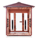 Enlighten Sauna Rustic 4 Person Outdoor/Indoor Full Spectrum Infrared Sauna - 17378 - PrimeFair