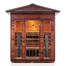 Enlighten Sauna Rustic 4 Person Outdoor/Indoor Full Spectrum Infrared Sauna - 17378 - PrimeFair