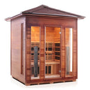 Enlighten Sauna Rustic 4 Person Outdoor/Indoor Full Spectrum Infrared Sauna - 17378 - PrimeFair