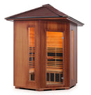 Enlighten Sauna Rustic 4C Person Outdoor/Indoor Full Spectrum Infrared Sauna - 17379 - PrimeFair