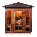 Enlighten Sauna Rustic 5 Person Outdoor/Indoor Full Spectrum Infrared Sauna - 19378 - PrimeFair