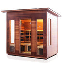 Enlighten Sauna Rustic 5 Person Outdoor/Indoor Full Spectrum Infrared Sauna - 19378 - PrimeFair