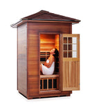 Enlighten Sauna Sapphire 2 Person Infrared/Traditional Sauna - H-16376 - PrimeFair