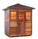 Enlighten Sauna Sapphire 4 Person Infrared/Traditional Sauna - H-16378 - PrimeFair