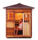Enlighten Sauna Sapphire 4 Person Infrared/Traditional Sauna - H-16378 - PrimeFair