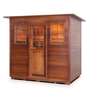 Enlighten Sauna Sapphire 5 Person Infrared/Traditional Sauna - H-16380 - PrimeFair