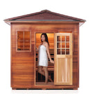 Enlighten Sauna Sapphire 5 Person Infrared/Traditional Sauna - H-16380 - PrimeFair