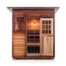 Enlighten Sauna Sierra 4 Person Outdoor/Indoor Full Spectrum Infrared Sauna