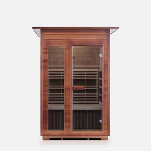 Enlighten Sauna SunRise 2 Person Outdoor/Indoor Dry Traditional Sauna - T-17376 - PrimeFair