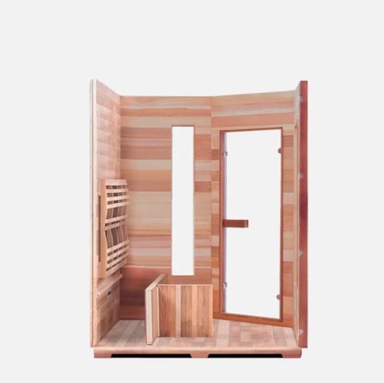 Enlighten Sauna SunRise 4C Person Outdoor/Indoor Dry Traditional Sauna - T-17379 - PrimeFair