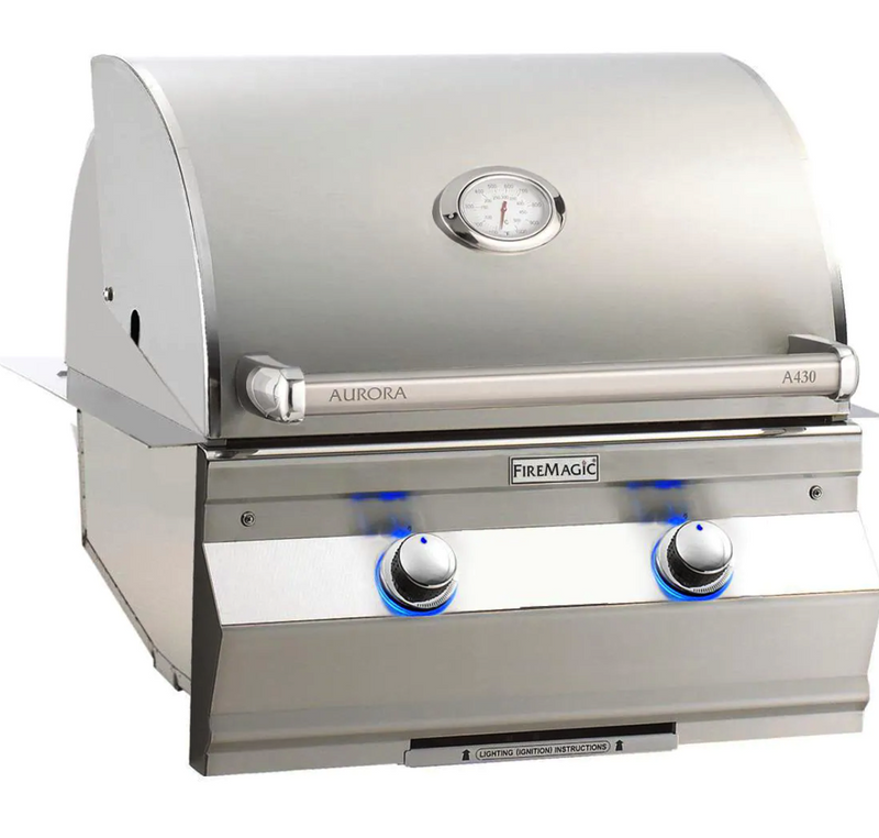 Fire Magic Aurora A430I 24-Inch Built-In Propane Gas Grill With Analog Thermometer - A430I-7EAP