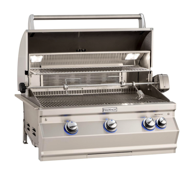 Fire Magic Aurora A790I 36-Inch Built-In Natural Gas Grill With Rotisserie And Analog Thermometer - A790I-8EAN - Fire Magic Grills