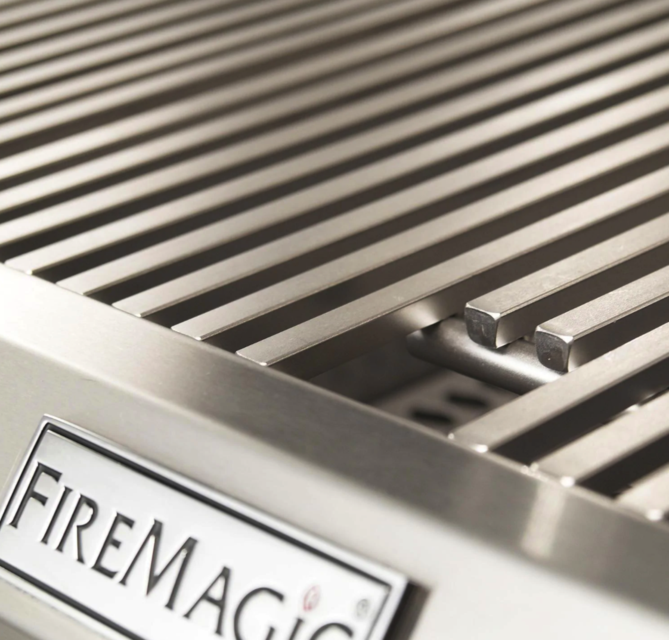 Fire Magic Echelon Diamond E660I 30-Inch Built-In Natural Gas Grill W/ One Infrared Burner, Magic View Window, Rotisserie, & Digital Thermometer - E660I-8L1N-W - Fire Magic Grills