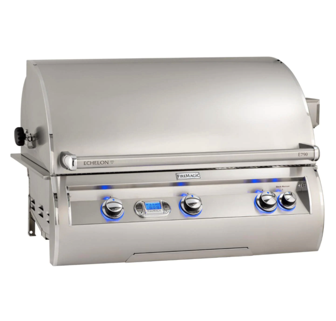 Fire Magic Echelon Diamond E790I 36-Inch Built-In Natural Gas Grill With Rotisserie And Digital Thermometer - E790I-8E1N - Fire Magic Grills