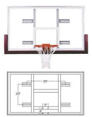 First Team FT240 Competition Glass Basketball Backboard FT240 - PrimeFair