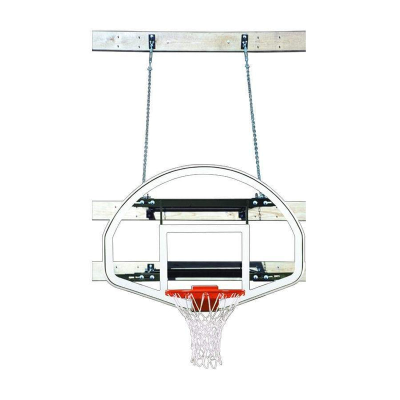 First Team SuperMount46 Wall Mount Indoor Adjustable Basketball Goal - PrimeFair