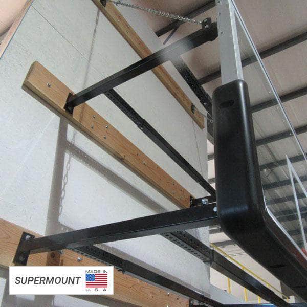 First Team SuperMount68 Wall Mount Indoor Adjustable Basketball Goal - PrimeFair