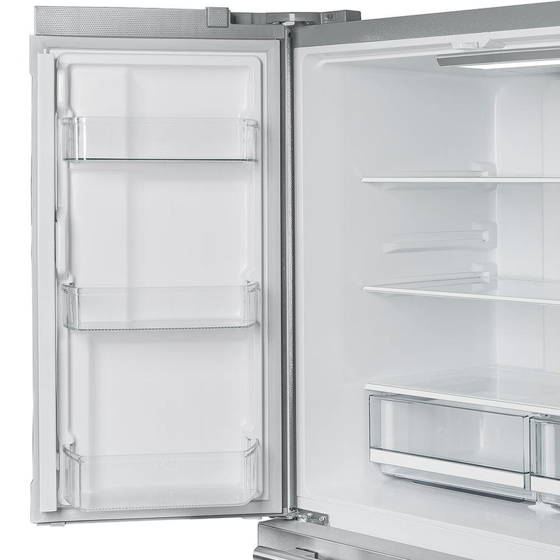 FORNO Gallipoli 36" French Door Refrigerator 19 cu.ft with Built-in Style Grille Trim Kit - FFRBI1820-40SG