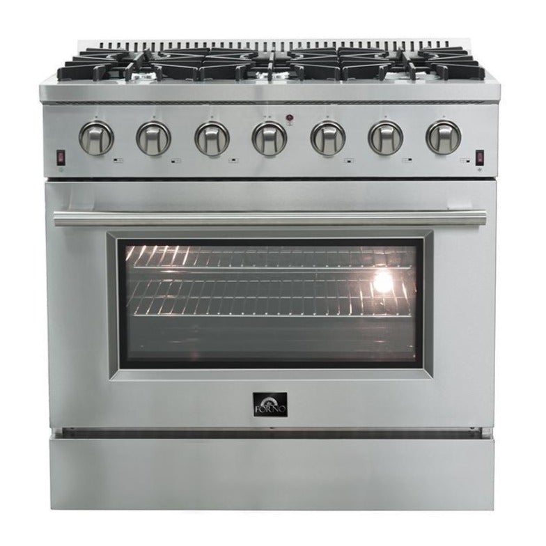 Forno 36" Galiano Gas Range with 6 Burners and Convection Oven