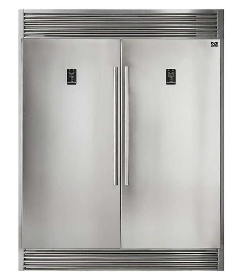 Forno Appliance Package - 48 Inch Gas Range, 60 Inch Refrigerator, Range Hood, Dishwasher, FRH-FFSGS6244-48HB
