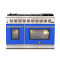 FORNO Capriasca - Titanium Professional 48" Freestanding Colored Door Gas Range FFSGS6260-48WHT
