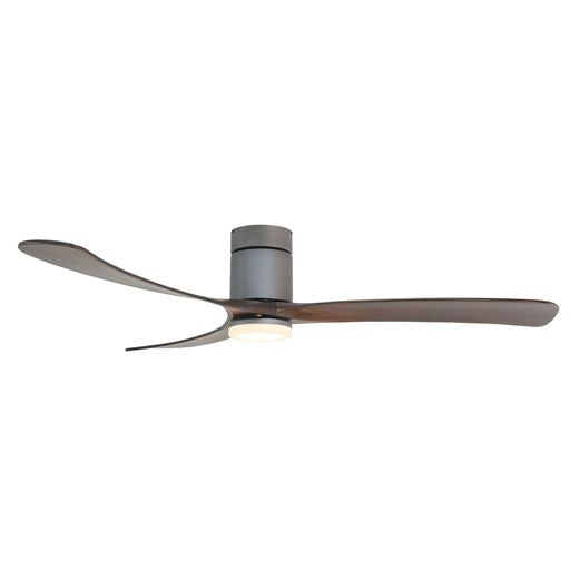 Forno Voce Curva 66” Titanium Body & Black Walnut Wood Blade Voice Activated Smart Ceiling Fan