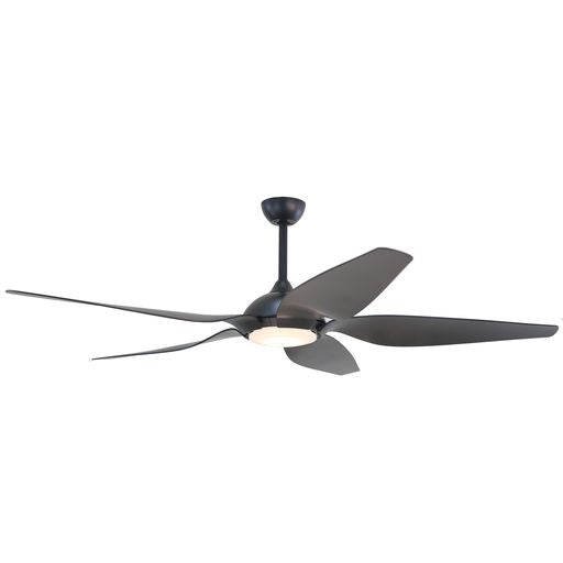 Forno Voce Fabrica 66" Black Voice Activated Smart Ceiling Fan