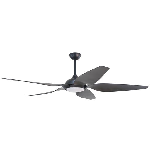 Forno Voce Fabrica 66" Black Voice Activated Smart Ceiling Fan