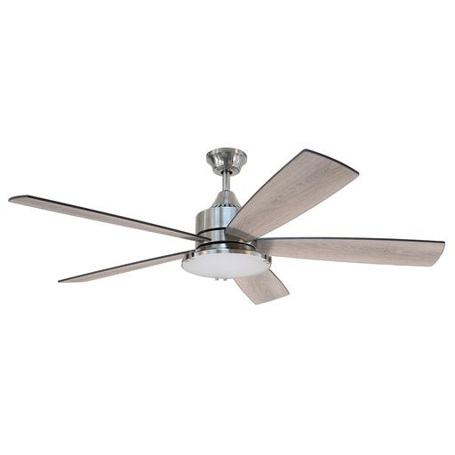 Forno Voce Faro 60” Brushed Nickel with Reversible Blade Voice Activated Smart Ceiling Fan