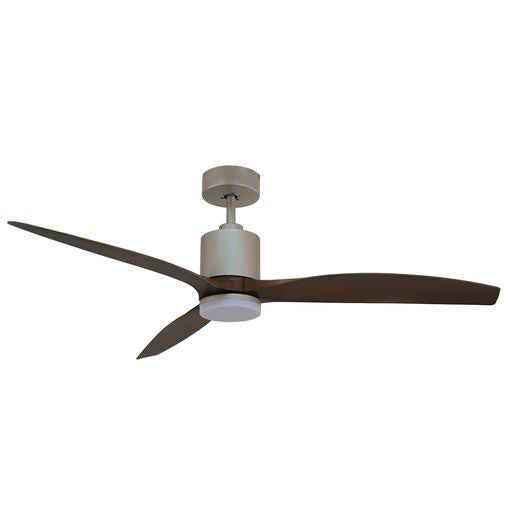 Forno Voce Tripolo 60" Champagne Body & Walnut Finished Blade Voice Activated Smart Ceiling Fan