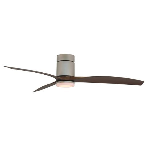 Forno Voce Tripolo 60" Champagne Body & Walnut Finished Blade Voice Activated Smart Ceiling Fan