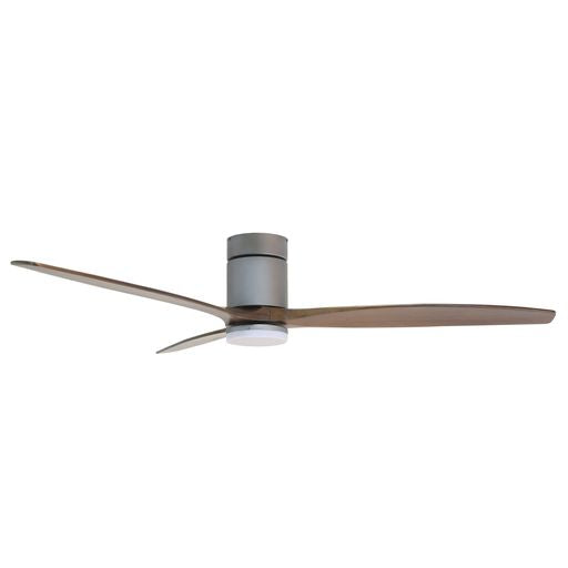 Forno Voce Tripolo 66” Titanium Body & Black Walnut Wood Blade Voice Activated Smart Ceiling Fan