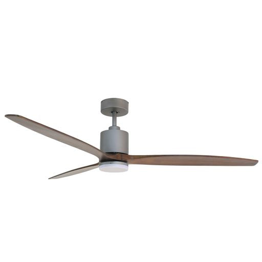 Forno Voce Tripolo 72” Titanium Body & Black Walnut Wood Blade Voice Activated Smart Ceiling Fan