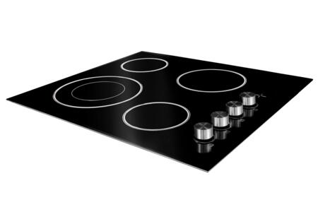 Forte 24" Black Electric Cooktop With Stylish Solid Control Knobs - F24CC4B