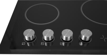 Forte 24" Black Electric Cooktop With Stylish Solid Control Knobs - F24CC4B