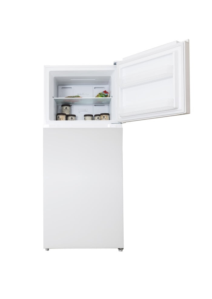 Forte 28 Inch Freestanding Counter Depth Top Freezer Refrigerator in White